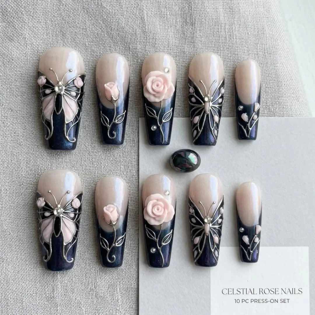 press on nails, custom press on nails, fake nails, Nails Art, stained glass nails, gold press on nails, 3d press on nails, luxury press on nails, handmade press on nails