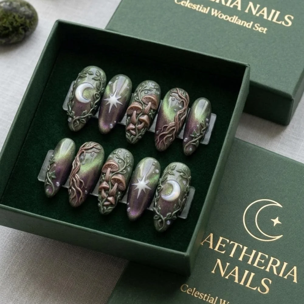 press on nails, custom press on nails, fake nails, Nails Art, stained glass nails, gold press on nails, 3d press on nails, luxury press on nails, handmade press on nails