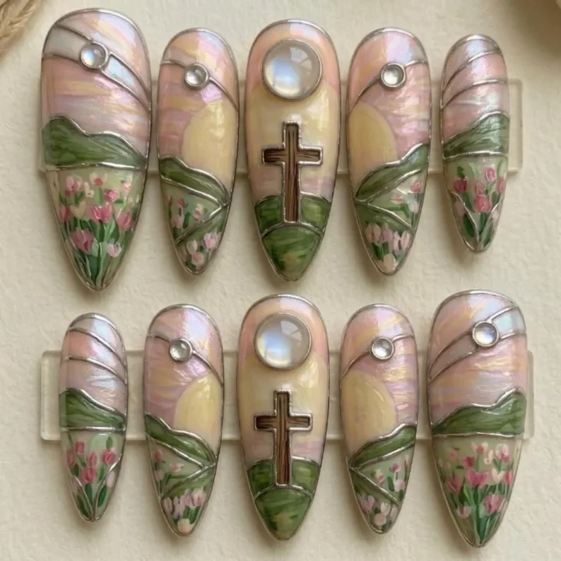 press on nails, custom press on nails, fake nails, Nails Art, stained glass nails, gold press on nails, 3d press on nails, luxury press on nails, handmade press on nails