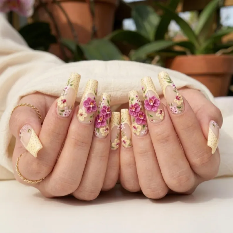 Press On Nails, Hand Sculpted, press on nails, custom press on nails, fake nails, Nails Art, stained glass nails, gold press on nails, 3d press on nails, luxury press on nails, handmade press on nails