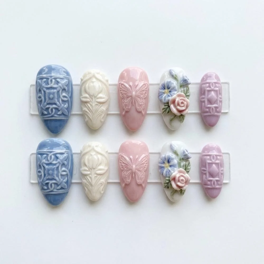press on nails, custom press on nails, fake nails, Nails Art, stained glass nails, gold press on nails, 3d press on nails, luxury press on nails, handmade press on nails