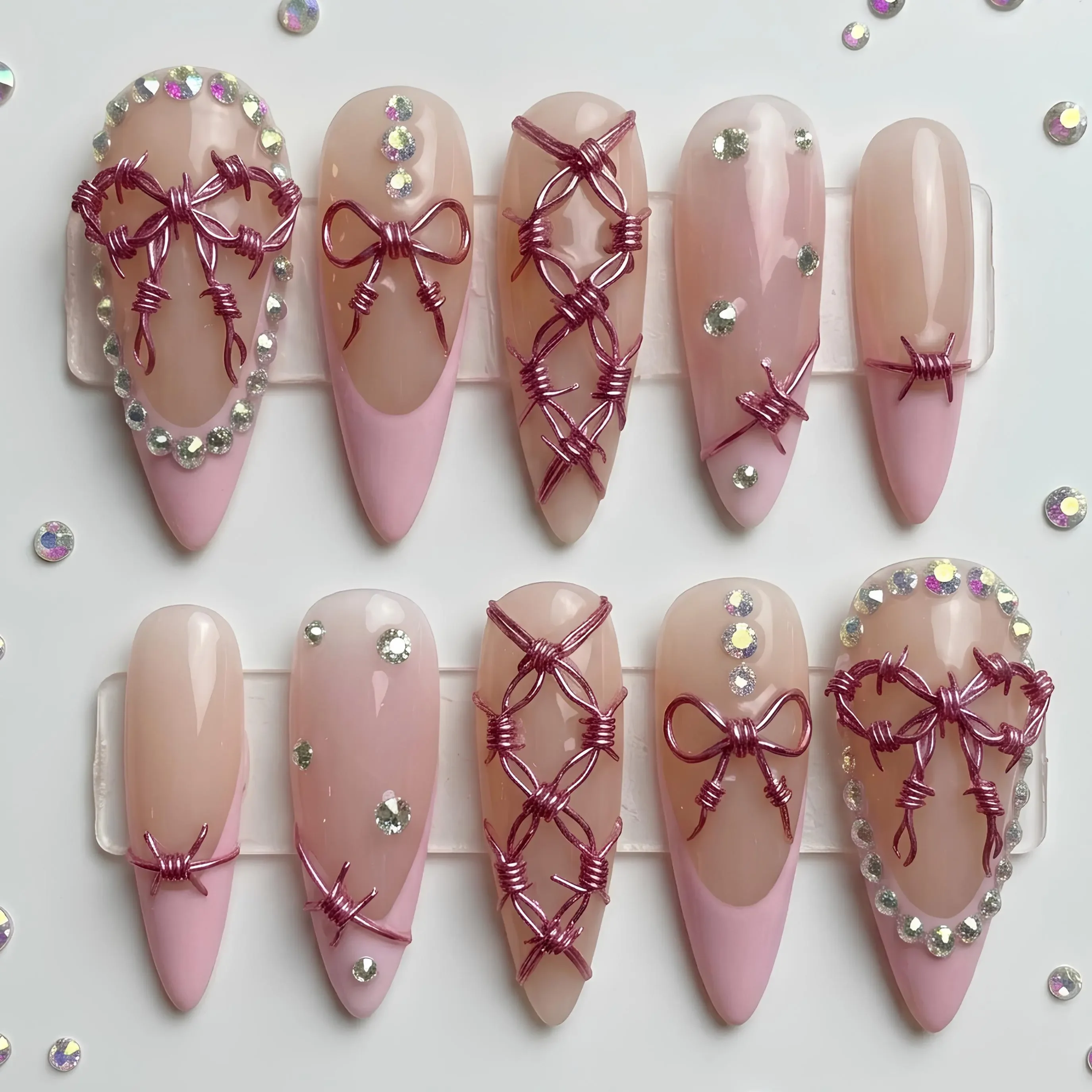 press on nails, custom press on nails, fake nails, Nails Art, stained glass nails, gold press on nails, 3d press on nails, luxury press on nails, handmade press on nails