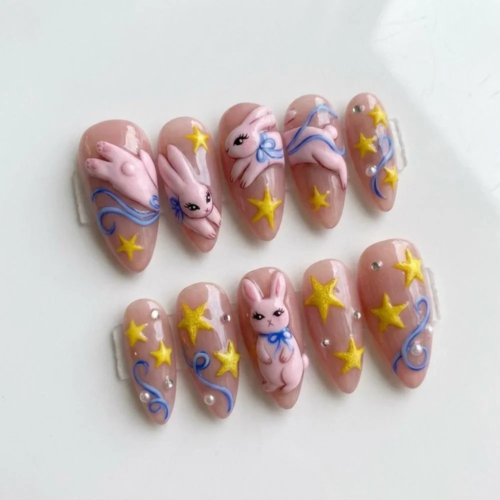 press on nails, custom press on nails, fake nails, Nails Art, stained glass nails, gold press on nails, 3d press on nails, luxury press on nails, handmade press on nails