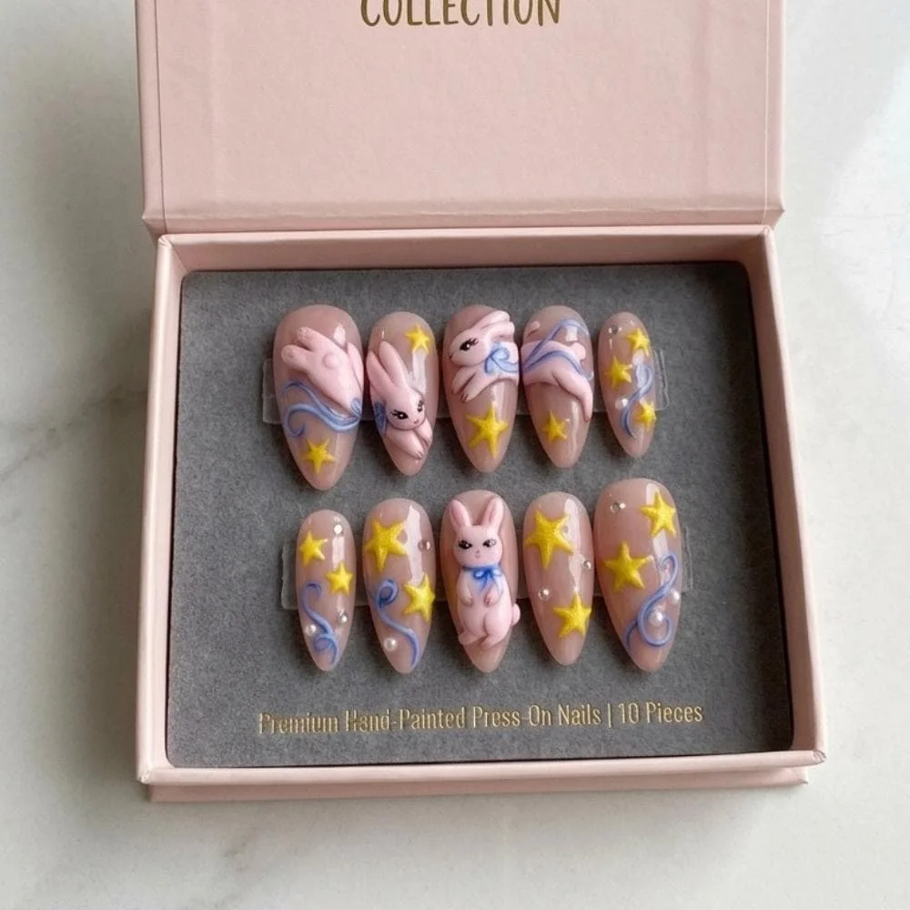 press on nails, custom press on nails, fake nails, Nails Art, stained glass nails, gold press on nails, 3d press on nails, luxury press on nails, handmade press on nails