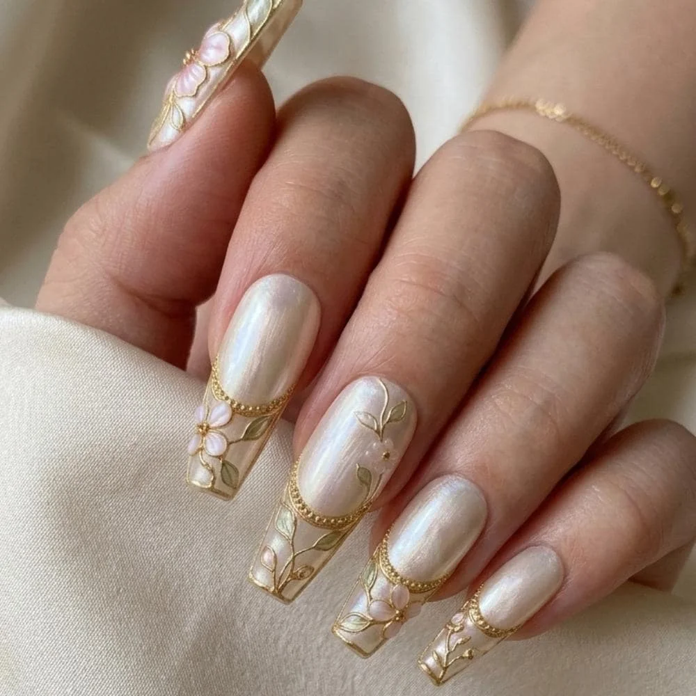 press on nails, custom press on nails, fake nails, Nails Art, stained glass nails, gold press on nails, 3d press on nails, luxury press on nails, handmade press on nails