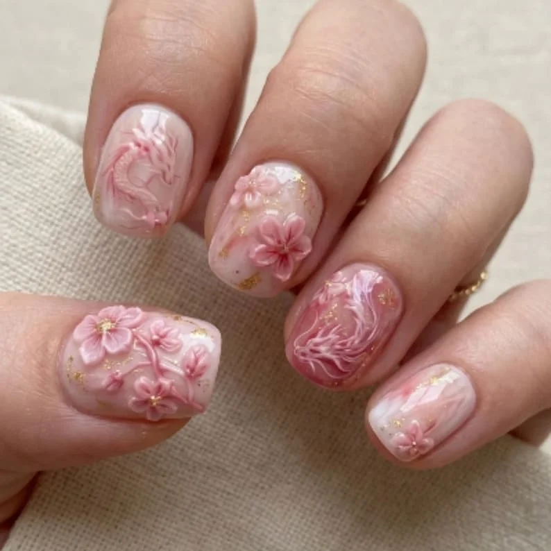 Super short nails, Gold marble nails, press on nails, custom press on nails, fake nails, Nails Art, stained glass nails, gold press on nails, 3d press on nails, luxury press on nails, handmade press on nails