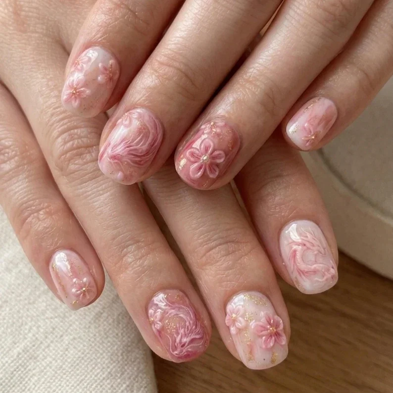 Japanese nail art, Marble press on nails, press on nails, custom press on nails, fake nails, Nails Art, stained glass nails, gold press on nails, 3d press on nails, luxury press on nails, handmade press on nails