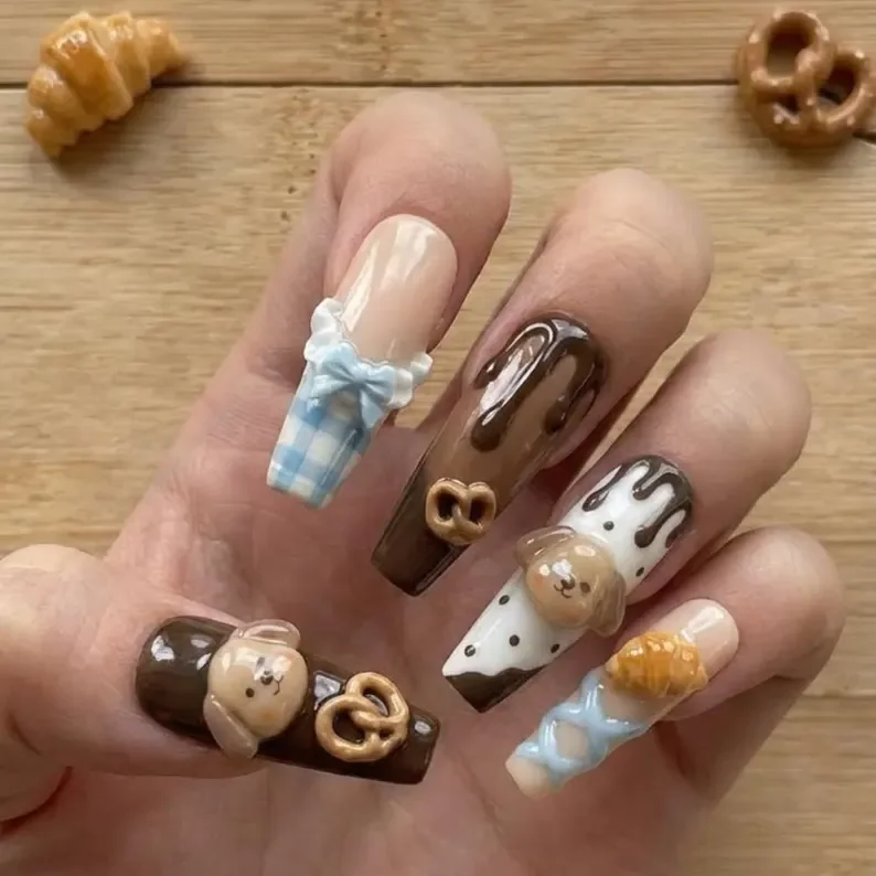 press on nails, custom press on nails, fake nails, Nails Art, stained glass nails, gold press on nails, 3d press on nails, luxury press on nails, handmade press on nails