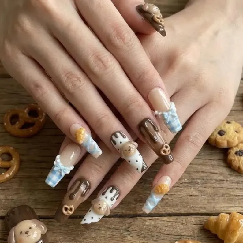 press on nails, custom press on nails, fake nails, Nails Art, stained glass nails, gold press on nails, 3d press on nails, luxury press on nails, handmade press on nails