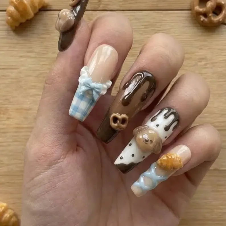 press on nails, custom press on nails, fake nails, Nails Art, stained glass nails, gold press on nails, 3d press on nails, luxury press on nails, handmade press on nails