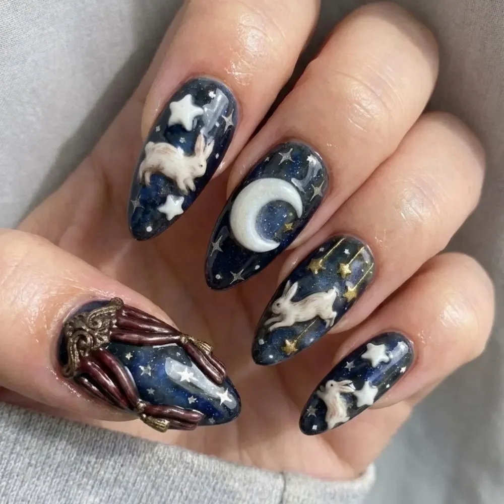press on nails, custom press on nails, fake nails, Nails Art, stained glass nails, gold press on nails, 3d press on nails, luxury press on nails, handmade press on nails