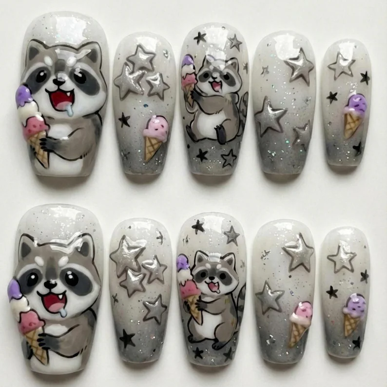 press on nails, custom press on nails, fake nails, Nails Art, stained glass nails, gold press on nails, 3d press on nails, luxury press on nails, handmade press on nails