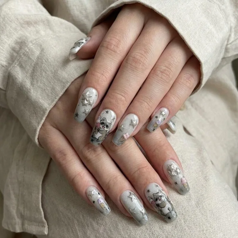 press on nails, custom press on nails, fake nails, Nails Art, stained glass nails, gold press on nails, 3d press on nails, luxury press on nails, handmade press on nails