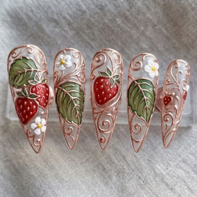press on nails, custom press on nails, fake nails, Nails Art, stained glass nails, gold press on nails, 3d press on nails, luxury press on nails, handmade press on nails