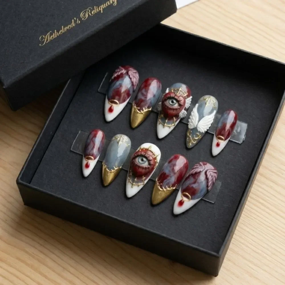 press on nails, custom press on nails, fake nails, Nails Art, stained glass nails, gold press on nails, 3d press on nails, luxury press on nails, handmade press on nails