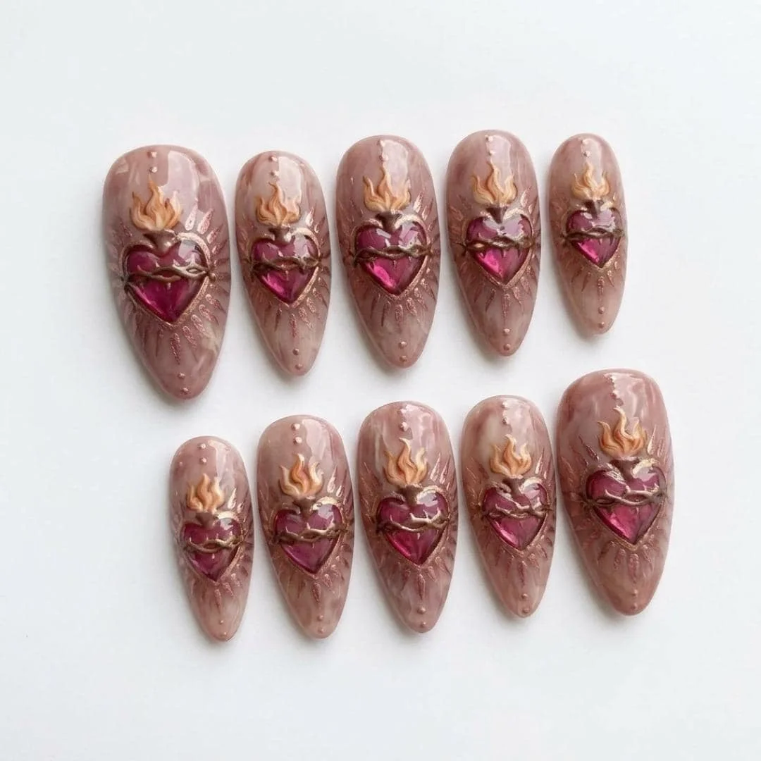 press on nails, custom press on nails, fake nails, Nails Art, stained glass nails, gold press on nails, 3d press on nails, luxury press on nails, handmade press on nails