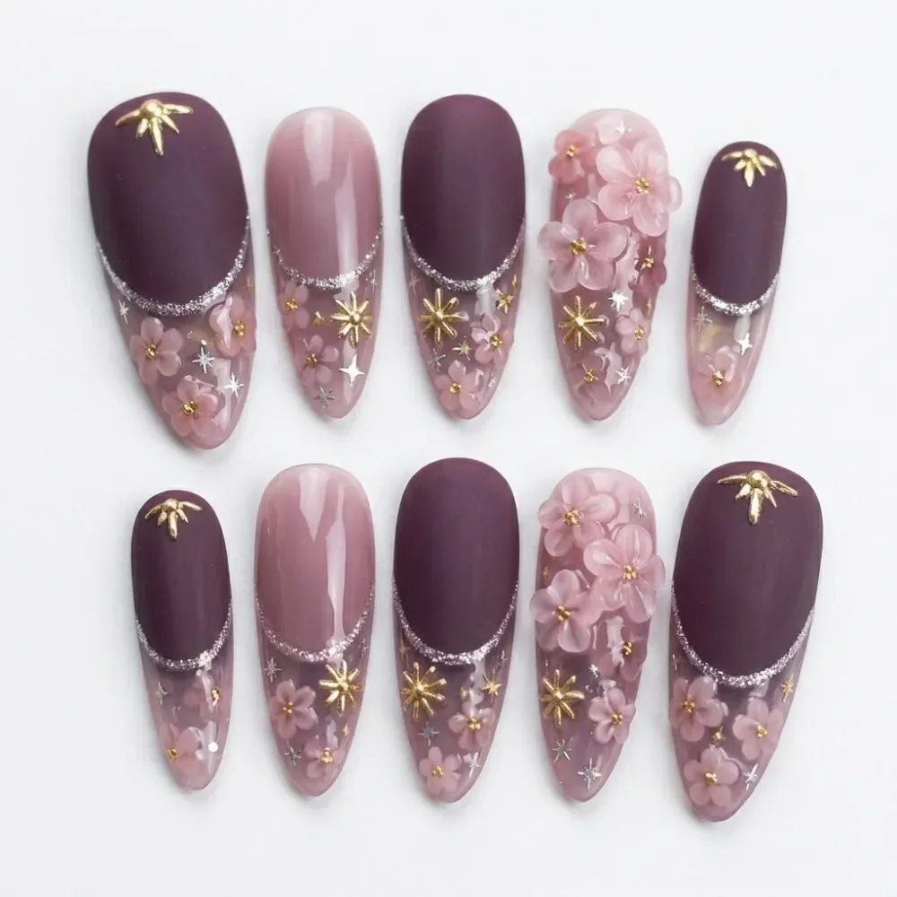 press on nails, custom press on nails, fake nails, Nails Art, stained glass nails, gold press on nails, 3d press on nails, luxury press on nails, handmade press on nails