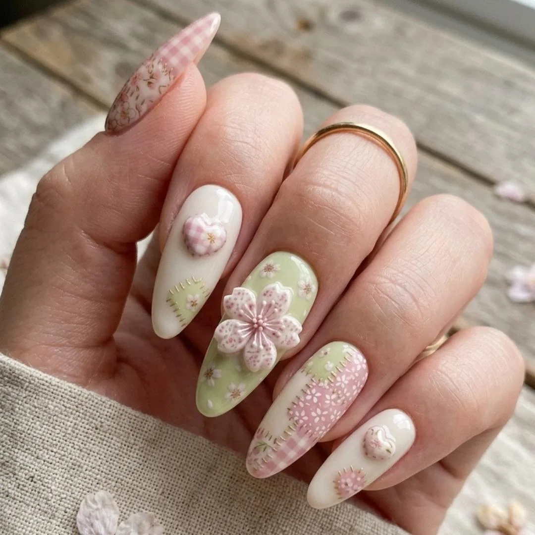 reusable fake nails, press on nails, custom press on nails, fake nails, Nails Art, stained glass nails, gold press on nails, 3d press on nails, luxury press on nails, handmade press on nails