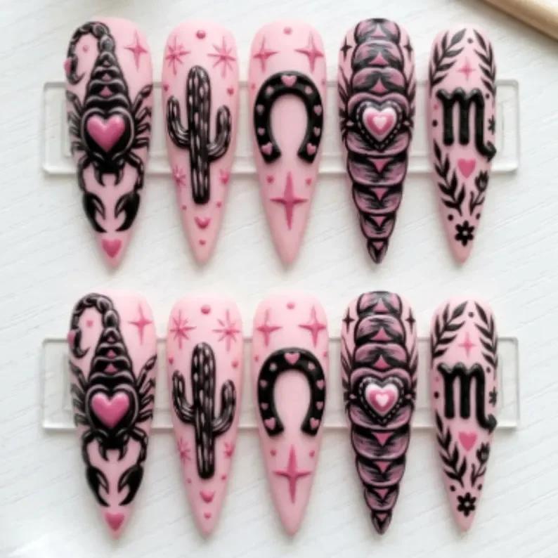 press on nails, custom press on nails, fake nails, Nails Art, stained glass nails, gold press on nails, 3d press on nails, luxury press on nails, handmade press on nails