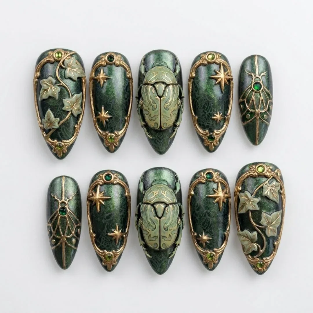 press on nails, custom press on nails, fake nails, Nails Art, stained glass nails, gold press on nails, 3d press on nails, luxury press on nails, handmade press on nails