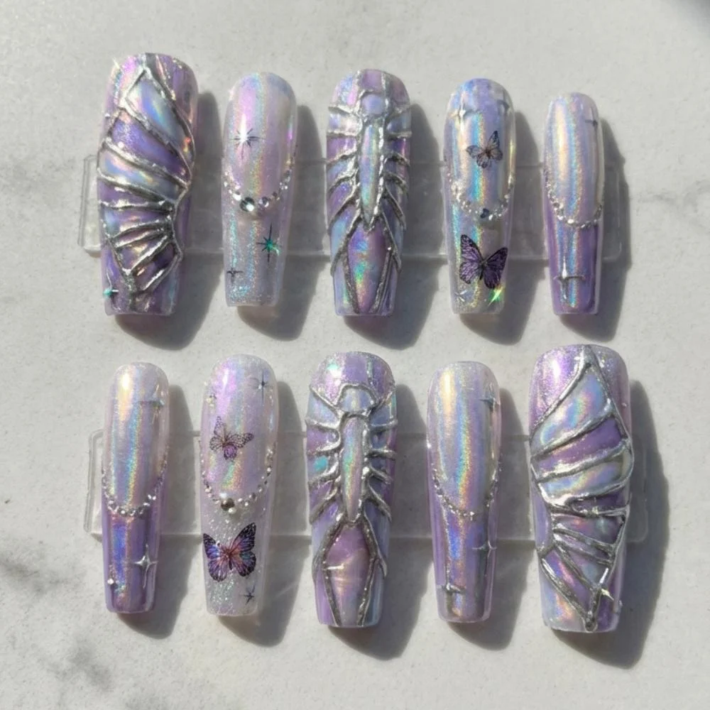 press on nails, custom press on nails, fake nails, Nails Art, stained glass nails, gold press on nails, 3d press on nails, luxury press on nails, handmade press on nails