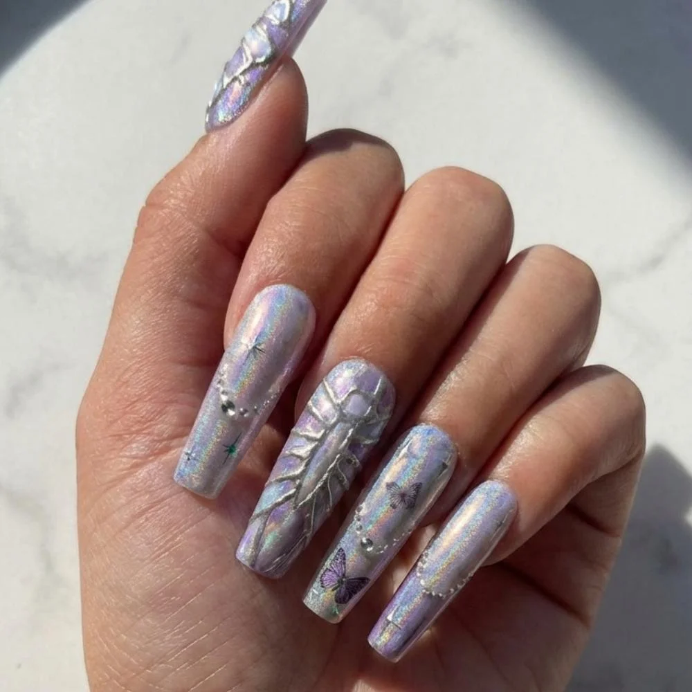press on nails, custom press on nails, fake nails, Nails Art, stained glass nails, gold press on nails, 3d press on nails, luxury press on nails, handmade press on nails