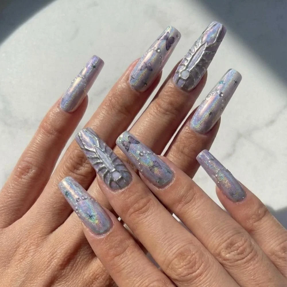 press on nails, custom press on nails, fake nails, Nails Art, stained glass nails, gold press on nails, 3d press on nails, luxury press on nails, handmade press on nails
