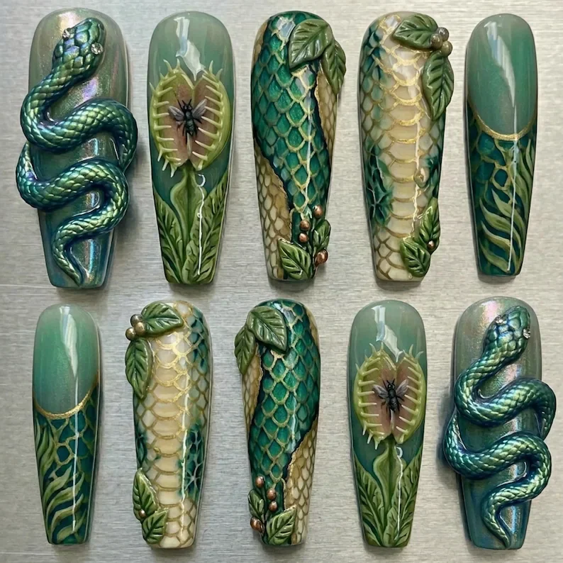 press on nails, custom press on nails, fake nails, Nails Art, stained glass nails, gold press on nails, 3d press on nails, luxury press on nails, handmade press on nails