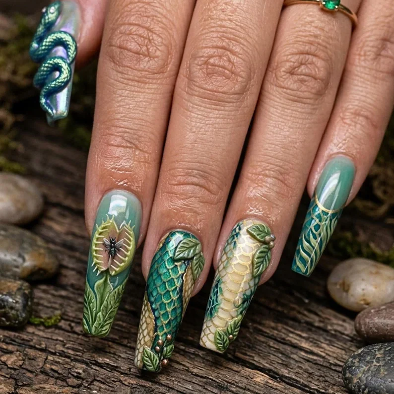 press on nails, custom press on nails, fake nails, Nails Art, stained glass nails, gold press on nails, 3d press on nails, luxury press on nails, handmade press on nails