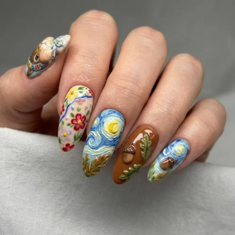 press on nails, custom press on nails, fake nails, Nails Art, stained glass nails, gold press on nails, 3d press on nails, luxury press on nails, handmade press on nails