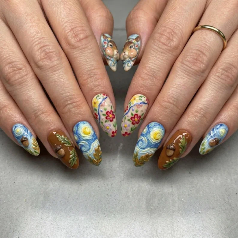 press on nails, custom press on nails, fake nails, Nails Art, stained glass nails, gold press on nails, 3d press on nails, luxury press on nails, handmade press on nails