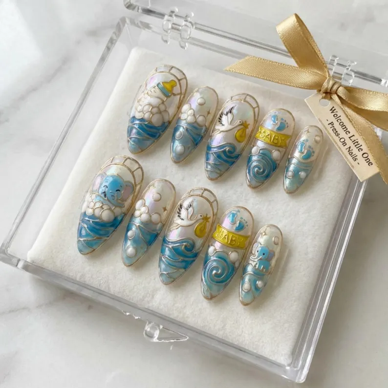 press on nails, custom press on nails, fake nails, Nails Art, stained glass nails, gold press on nails, 3d press on nails, luxury press on nails, handmade press on nails
