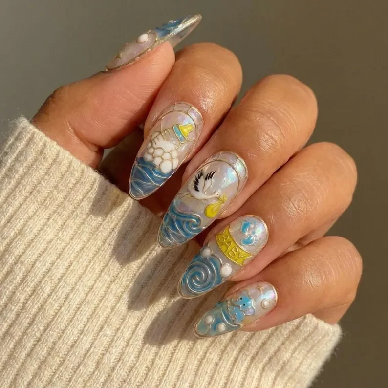 press on nails, custom press on nails, fake nails, Nails Art, stained glass nails, gold press on nails, 3d press on nails, luxury press on nails, handmade press on nails