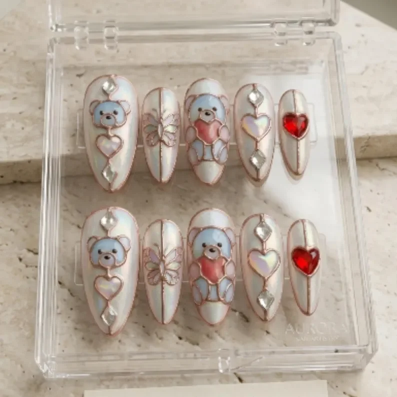 press on nails, custom press on nails, fake nails, Nails Art, stained glass nails, gold press on nails, 3d press on nails, luxury press on nails, handmade press on nails