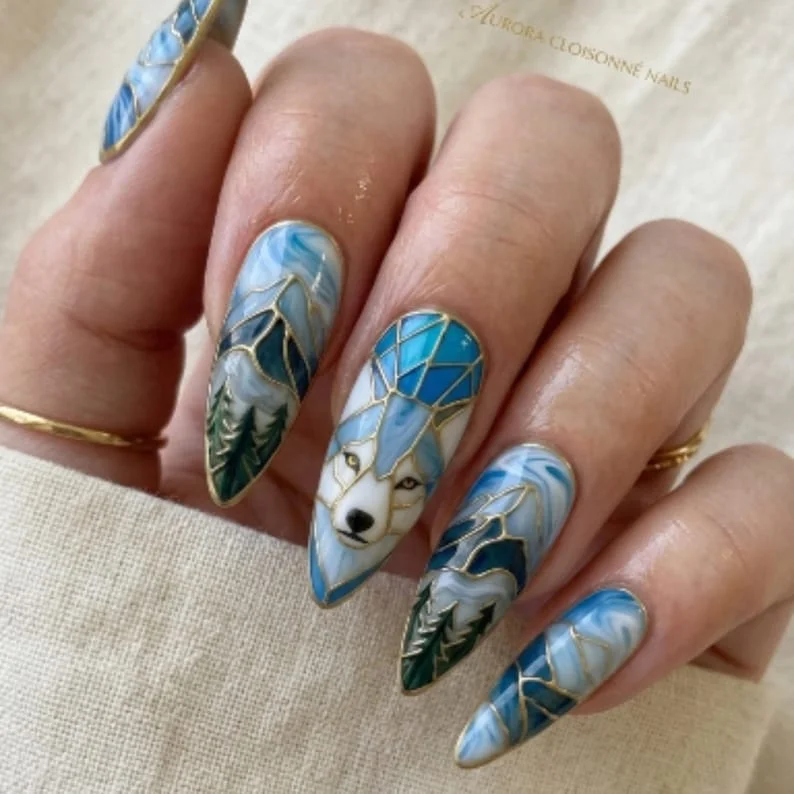 press on nails, custom press on nails, fake nails, Nails Art, stained glass nails, gold press on nails, 3d press on nails, luxury press on nails, handmade press on nails