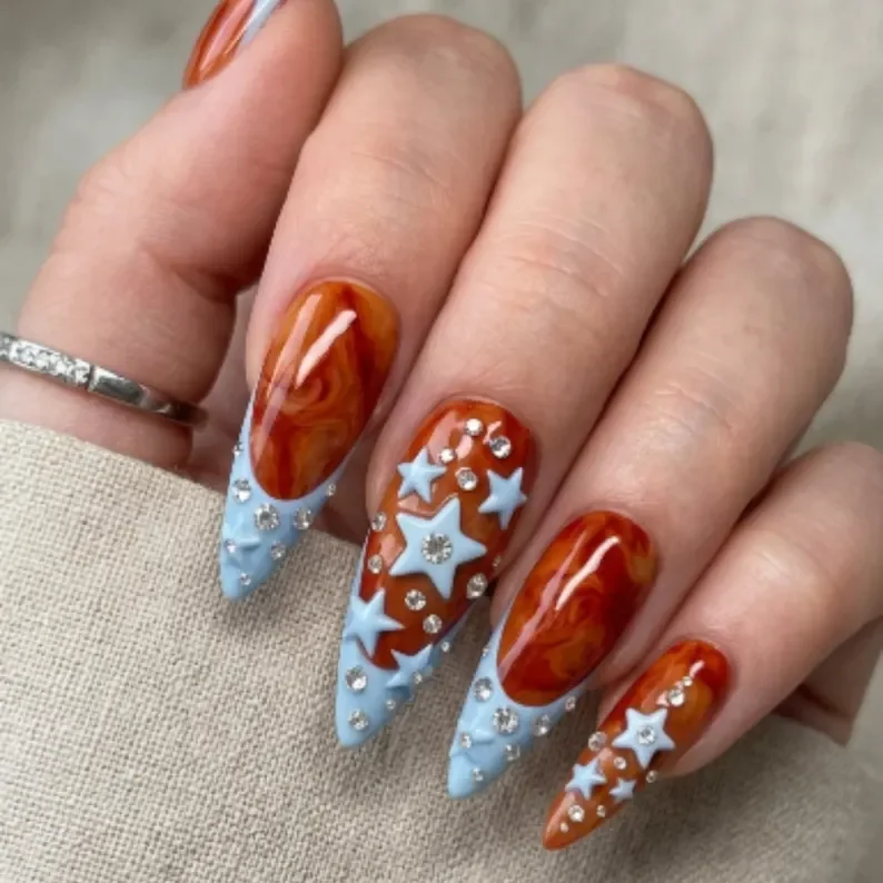 press on nails, custom press on nails, fake nails, Nails Art, stained glass nails, gold press on nails, 3d press on nails, luxury press on nails, handmade press on nails