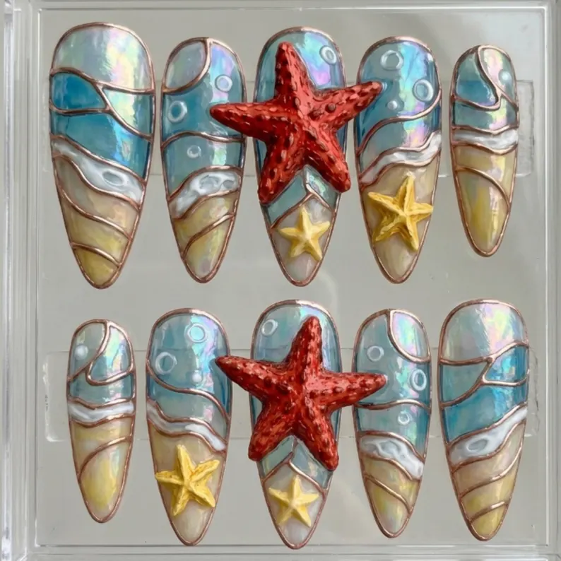 press on nails, custom press on nails, fake nails, Nails Art, stained glass nails, gold press on nails, 3d press on nails, luxury press on nails, handmade press on nails
