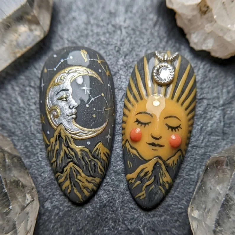 press on nails, custom press on nails, fake nails, Nails Art, stained glass nails, gold press on nails, 3d press on nails, luxury press on nails, handmade press on nails