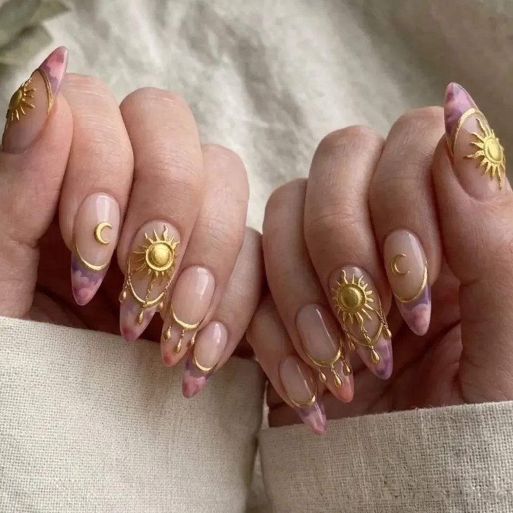 press on nails, custom press on nails, fake nails, Nails Art, stained glass nails, gold press on nails, 3d press on nails, luxury press on nails, handmade press on nails