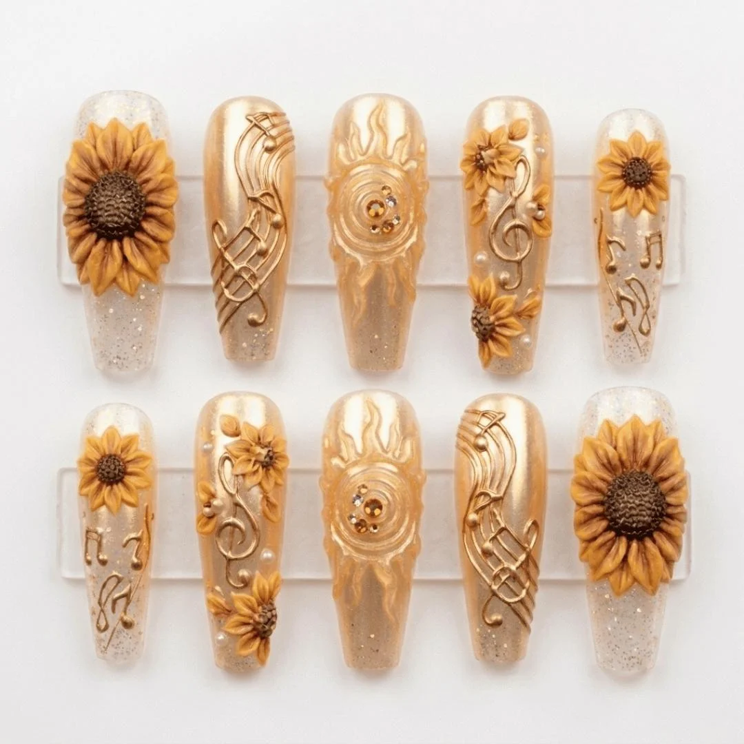 press on nails, custom press on nails, fake nails, Nails Art, stained glass nails, gold press on nails, 3d press on nails, luxury press on nails, handmade press on nails