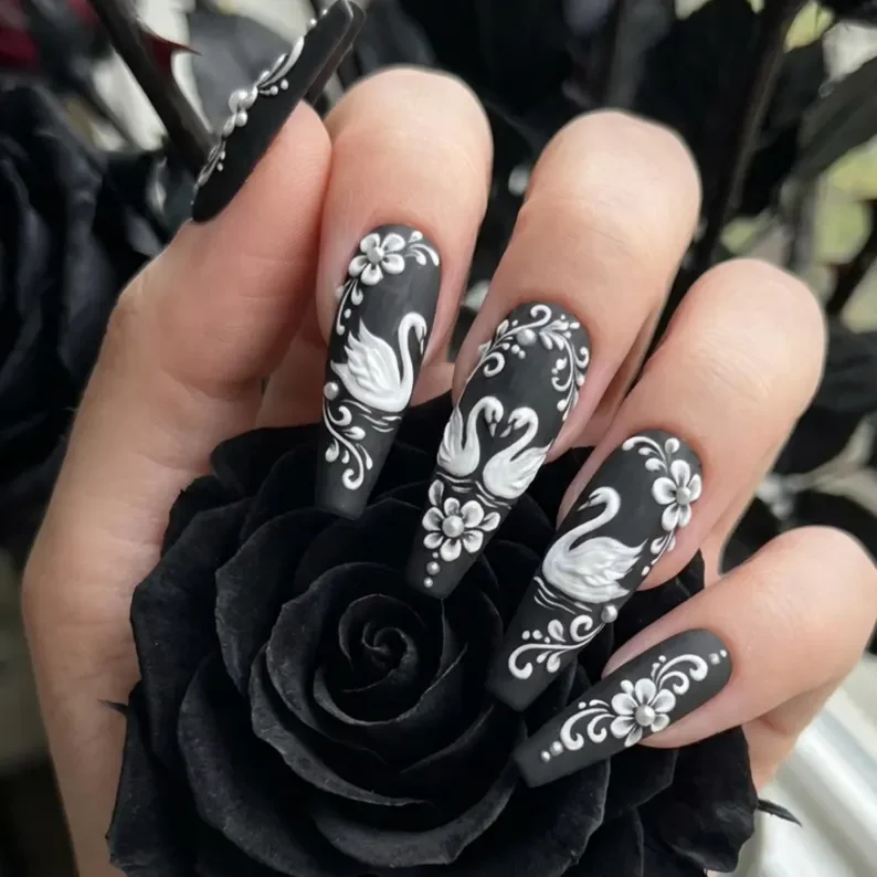 Press on nails, Matte nail set, press on nails, custom press on nails, fake nails, Nails Art, stained glass nails, gold press on nails, 3d press on nails, luxury press on nails, handmade press on nails