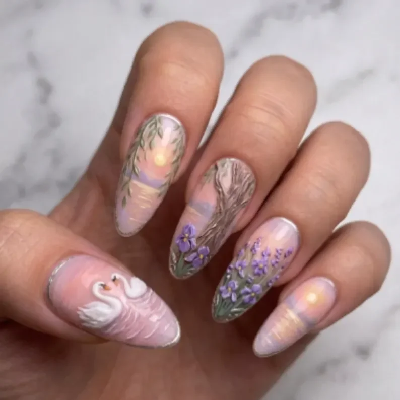 press on nails, custom press on nails, fake nails, Nails Art, stained glass nails, gold press on nails, 3d press on nails, luxury press on nails, handmade press on nails
