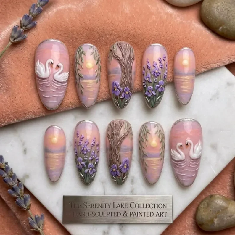 press on nails, custom press on nails, fake nails, Nails Art, stained glass nails, gold press on nails, 3d press on nails, luxury press on nails, handmade press on nails