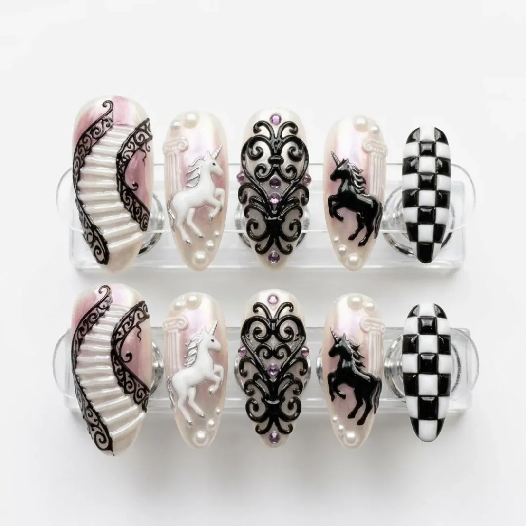 press on nails, custom press on nails, fake nails, Nails Art, stained glass nails, gold press on nails, 3d press on nails, luxury press on nails, handmade press on nails