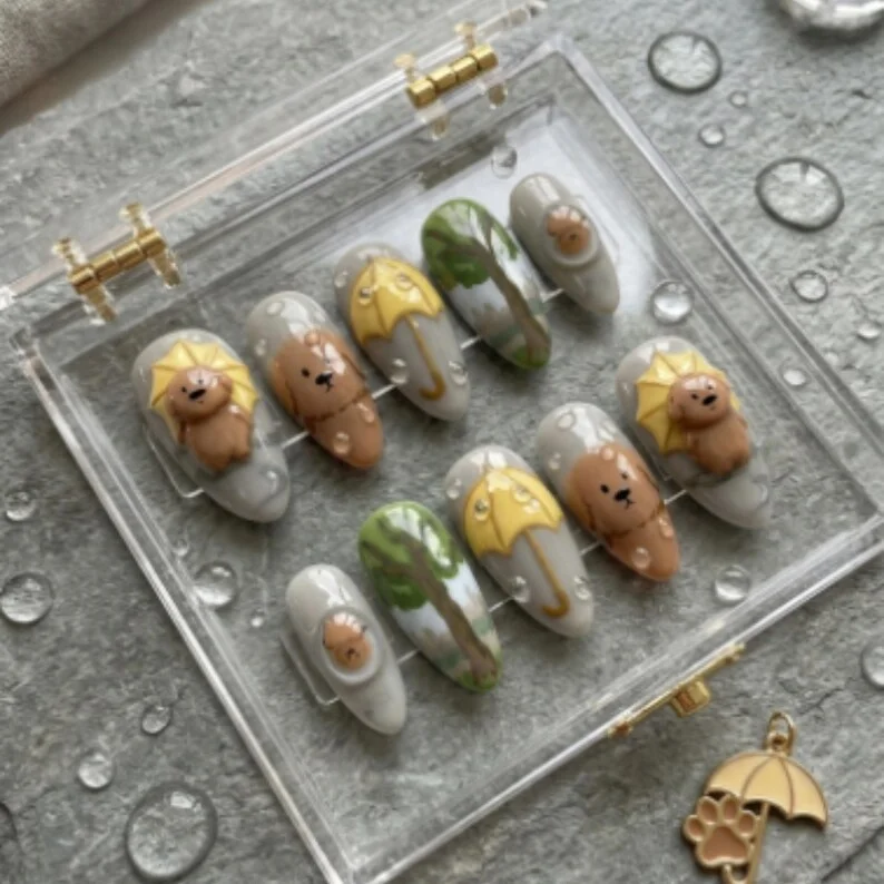 press on nails, custom press on nails, fake nails, Nails Art, stained glass nails, gold press on nails, 3d press on nails, luxury press on nails, handmade press on nails