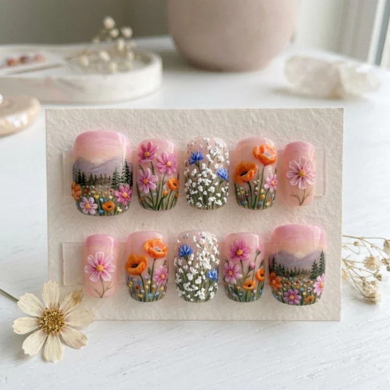 press on nails, custom press on nails, fake nails, Nails Art, stained glass nails, gold press on nails, 3d press on nails, luxury press on nails, handmade press on nails