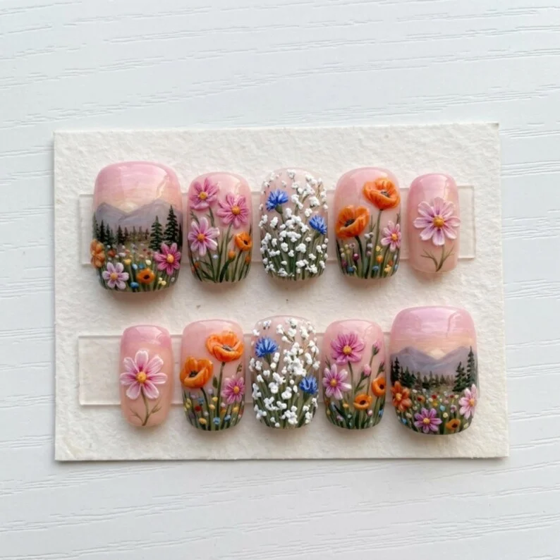 press on nails, custom press on nails, fake nails, Nails Art, stained glass nails, gold press on nails, 3d press on nails, luxury press on nails, handmade press on nails