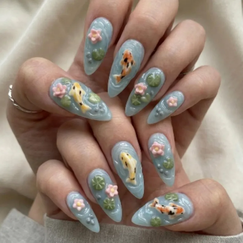 press on nails, custom press on nails, fake nails, Nails Art, stained glass nails, gold press on nails, 3d press on nails, luxury press on nails, handmade press on nails