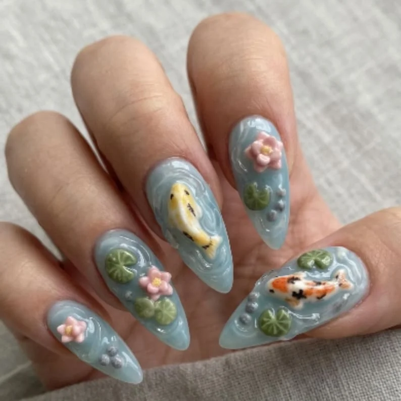 press on nails, custom press on nails, fake nails, Nails Art, stained glass nails, gold press on nails, 3d press on nails, luxury press on nails, handmade press on nails