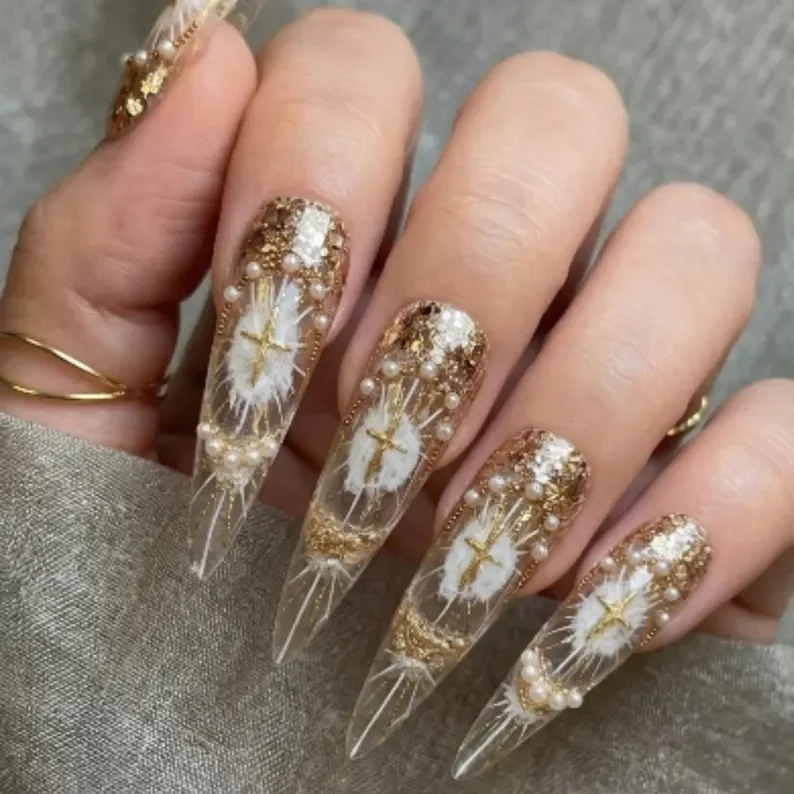 press on nails, custom press on nails, fake nails, Nails Art, stained glass nails, gold press on nails, 3d press on nails, luxury press on nails, handmade press on nails